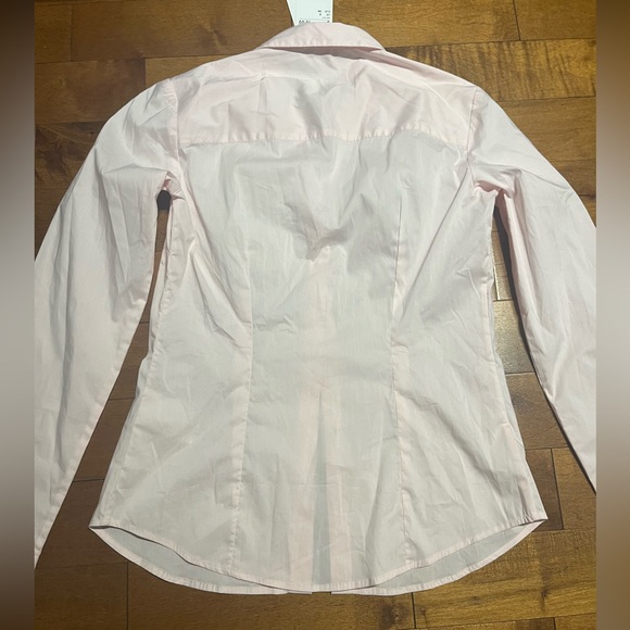 🆕 H&M Light Pink Button-Up Blouse Brand new tag attached Size 2 Barbiecore - Picture 6 of 9